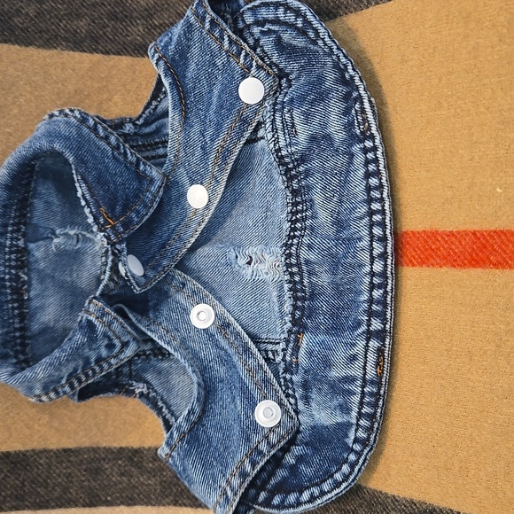 Classic Blue Denim Pet Jackset Size S NWOT - Picture 4 of 5
